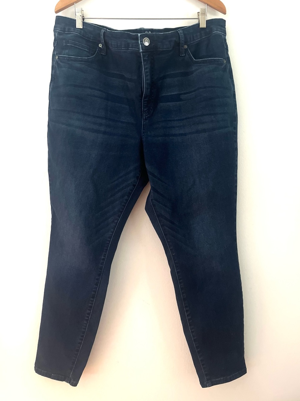 terra & sky Jeans Dark Wash Skinny Jeans w/ Stretch Women's Size 18W COMFORTABLE
